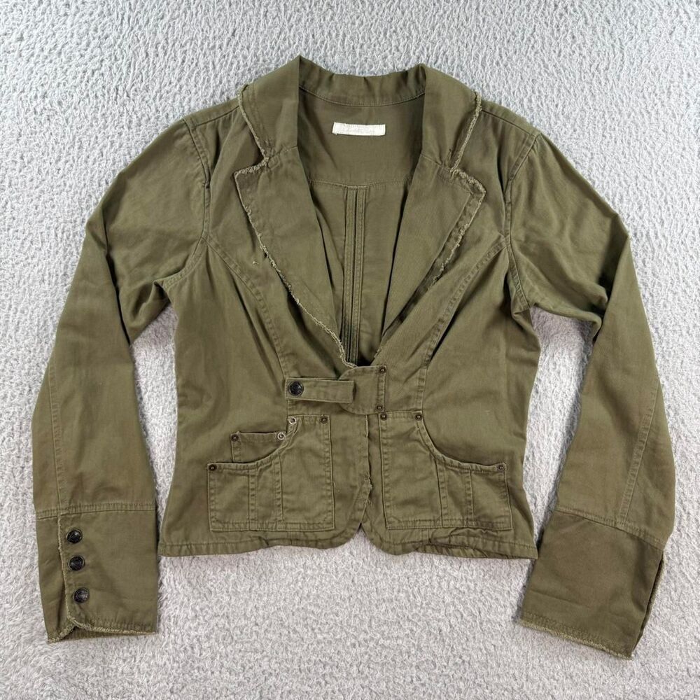 Charlotte-russe Women's Green and Khaki Jacket